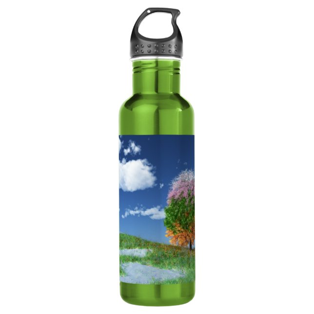 Botella de agua del árbol de temporada (Anverso)
