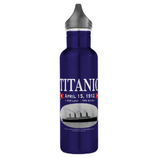Botella de agua del barco fantasma Titanic