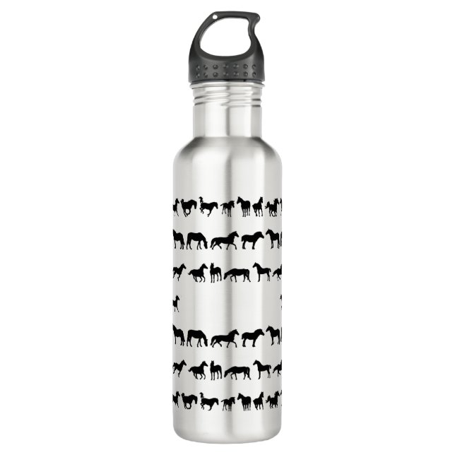 Botella de agua del caballo de Customizeable (Anverso)
