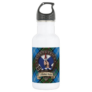 Botella de agua del clan Kirkpatrick - 16oz Blanca