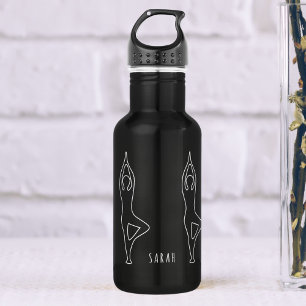 Botella de agua del contorno del tallo del árbol d