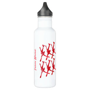 Botella de agua del equipo de Synchro rojo arabesc