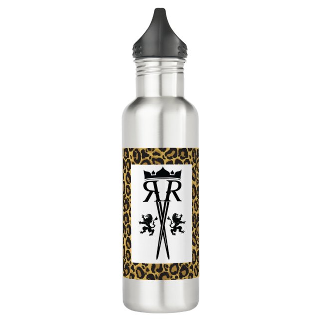 Botella de agua del estampado leopardo (Izquierda)