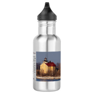 Botella de agua del faro de la isla piloto