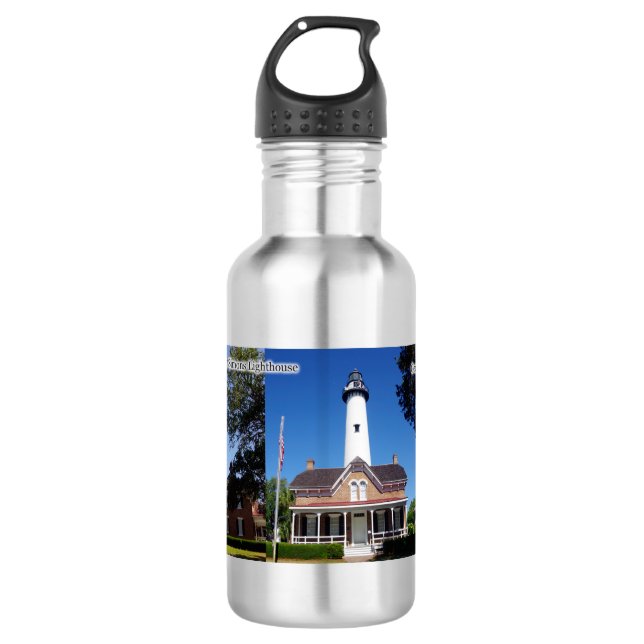 Botella de agua del faro de St. Simons (Anverso)