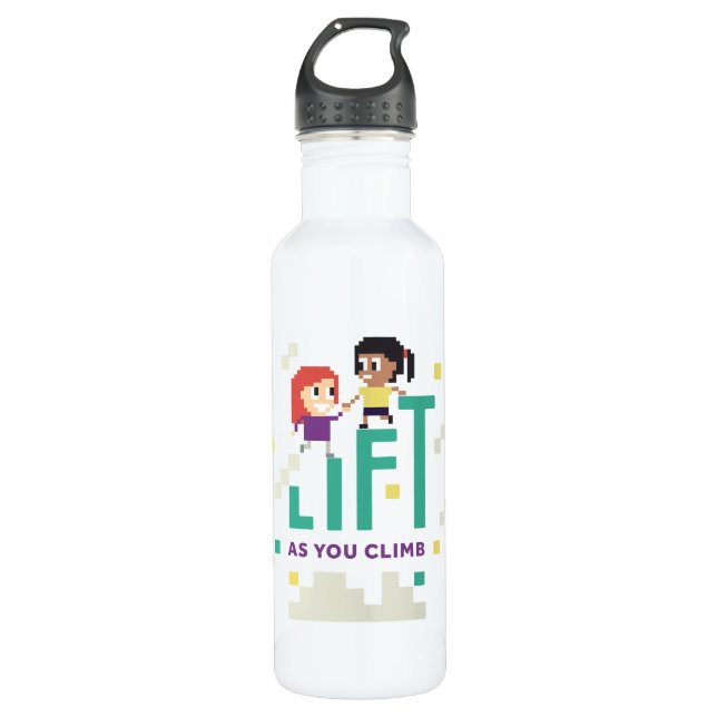Botella de agua del friki X del chica (Anverso)
