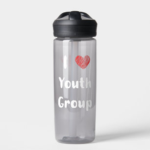 Botella de agua del grupo I Heart Youth Group