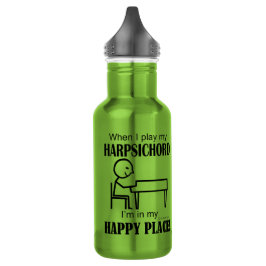 Botella de agua del Harpsichord Happy Place