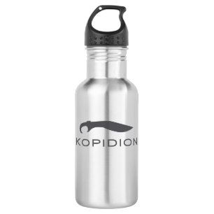 Botella de agua del logo de la espada de Kopidion
