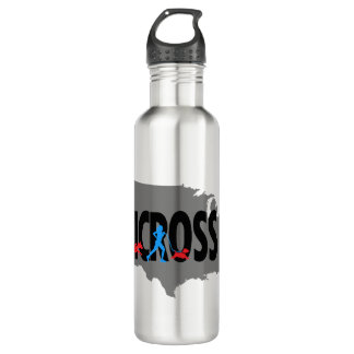 Botella de agua del mapa de Canicross los E.E.U.U.
