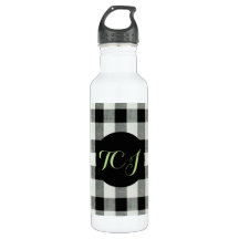 Botella de agua del monograma