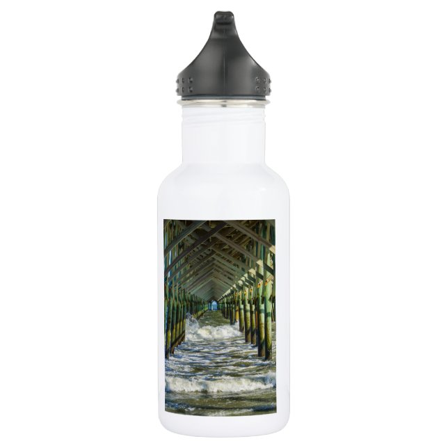 Botella de agua del muelle Under Folly Beach (Derecha)