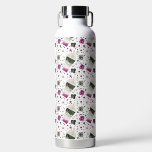 Botella de agua del Orgullo Asexual