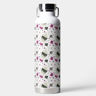 Botella de agua del Orgullo Asexual