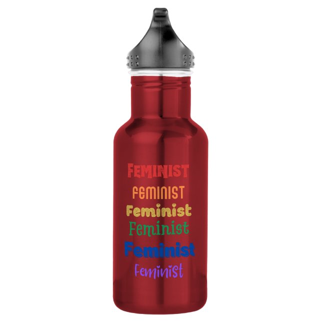 botella de agua del orgullo feminista (Derecha)