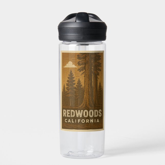 Botella de agua del Parque Nacional Redwoods Calif (Delante)
