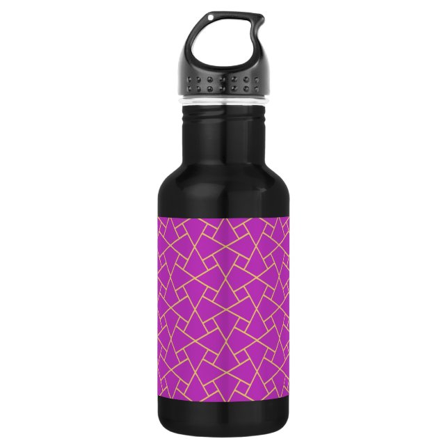 Botella de agua del patrón islámico de efecto mora (Anverso)