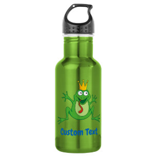 Botella de agua del príncipe rana