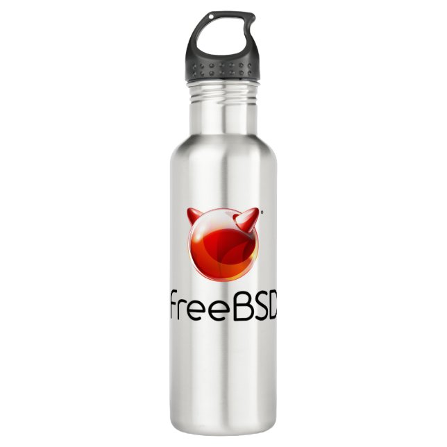 Botella de agua del proyecto de FreeBSD (Anverso)