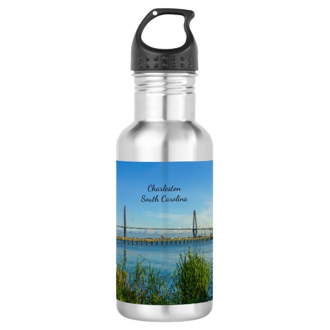 Botella de agua del puente Arthur Ravenel (Anverso)