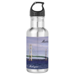 Botella de agua del puente Mackinac