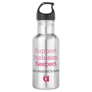Botella de agua del respecto de la inclusión de la