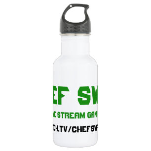 Botella de agua del Swag del cocinero