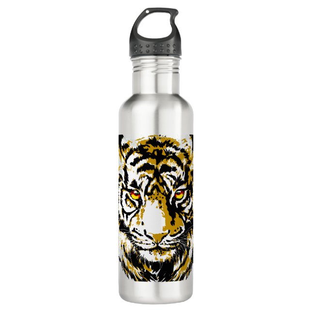 Botella de agua del tigre - Cabeza del tigre (Anverso)
