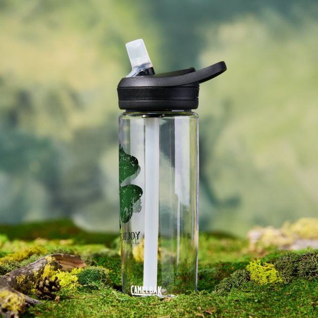 Botella de agua del trébol personalizado verde ang (Exterior)