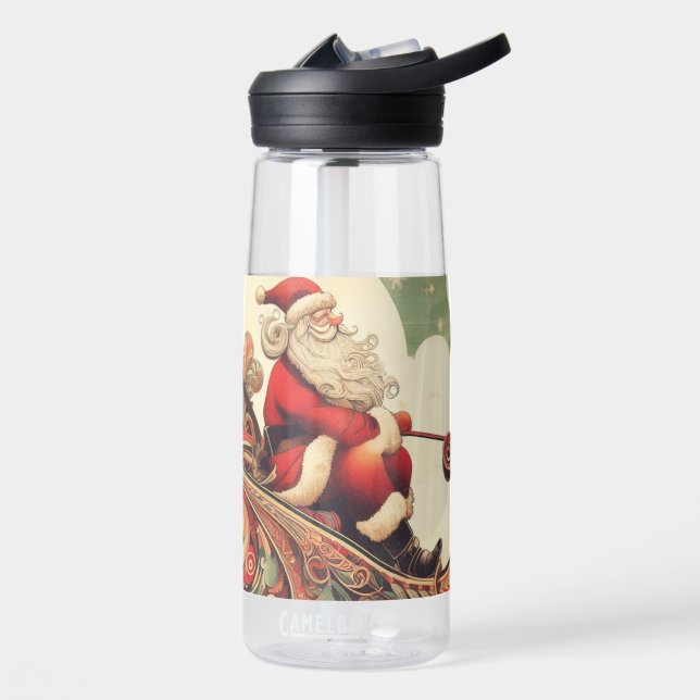 Botella de agua del trineo de Santa navidades (Izquierdo)