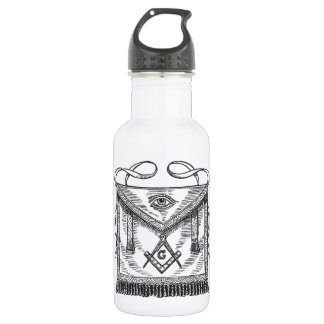 Botella De Agua Delantal masónico