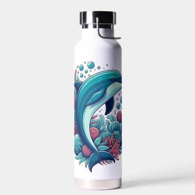 Botella De Agua Delfín cutáneo, costero/náutico (Izquierdo)
