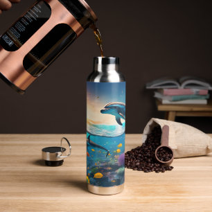 Botella De Agua Delfines del océano