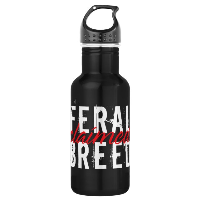 Botella de agua demandada raza salvaje (Anverso)