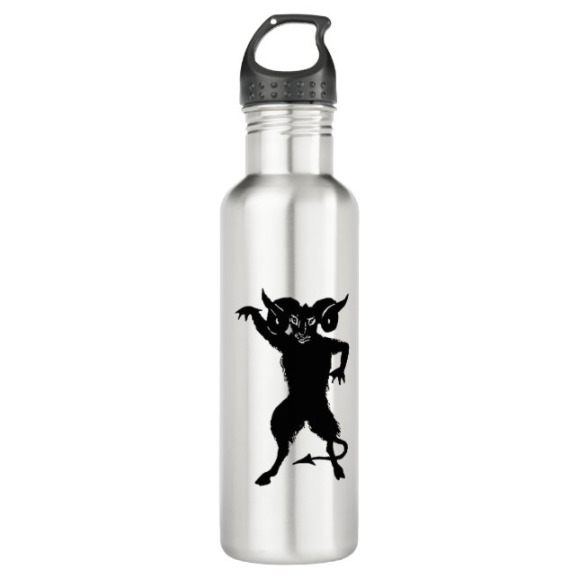 Botella De Agua Demon Aries Black and White (Anverso)
