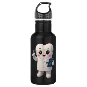 Botella de agua dental de científico de dientes li