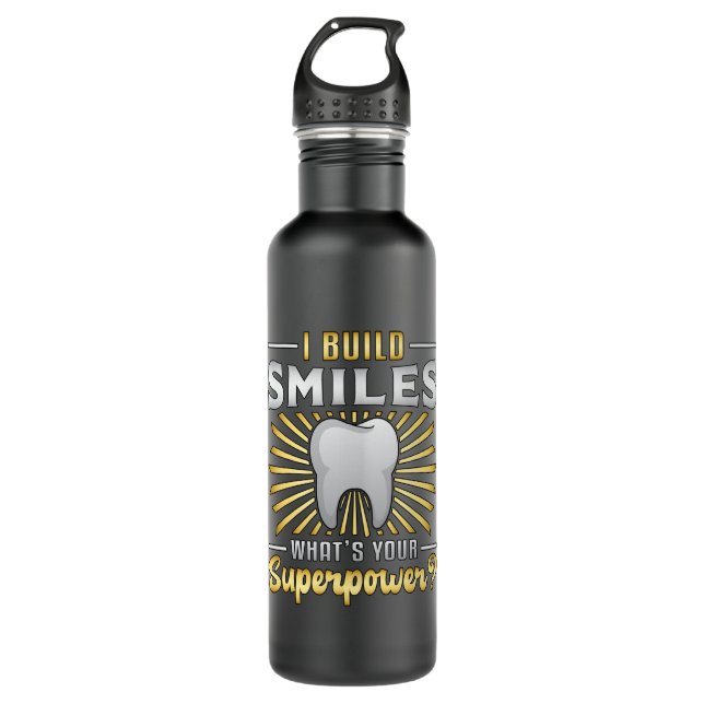 Botella De Agua Dentist Dental Teeth Tooth Superpower Funny Gift (Anverso)