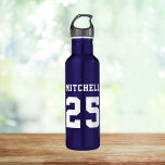 Botella De Agua Deportes personalizados<br><div class="desc">Personalizar con tu nombre o agrega fotos y otro texto. Elige el color de la botella de agua que mejor se adapte a tu equipo o evento!</div>