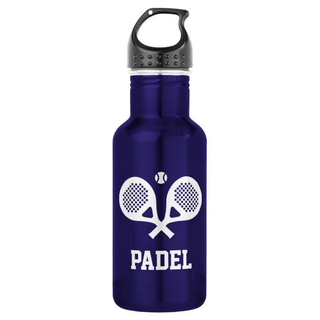 Botella De Agua Deportes personalizados de la estafa de tenis del (Anverso)