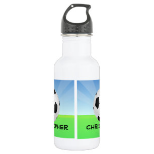 Botella De Agua Deportes personalizados del día soleado del baló