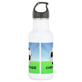 Botella De Agua Deportes personalizados del día soleado del balón