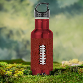 Botella de agua deportiva con tema de fútbol y mon