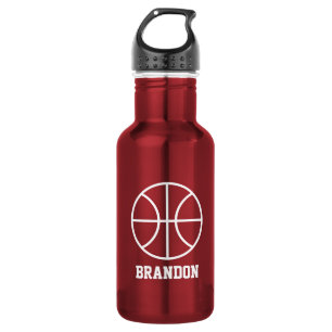 Botella de agua deportiva de baloncesto   Acero in