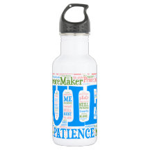 Botella de agua deportiva, Wordart_Cloud_Serenity_
