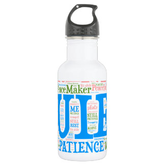 Botella de agua deportiva, Wordart_Cloud_Serenity_