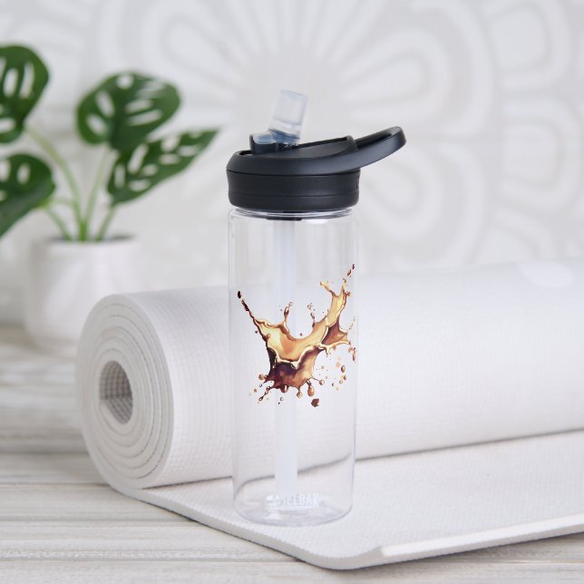 Botella De Agua Derrame de Café (Yoga (girado))