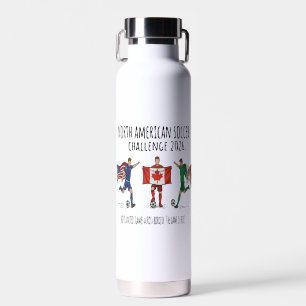 Botella De Agua Desafío de Fútbol de Norteamérica Unidad 2026