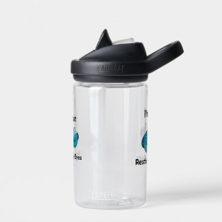 Botella De Agua Descansando Mis Ojos Nombre Personalizado Chiste P
