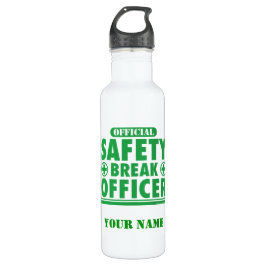 Botella De Agua Descanso Oficial de Seguridad Personalizado