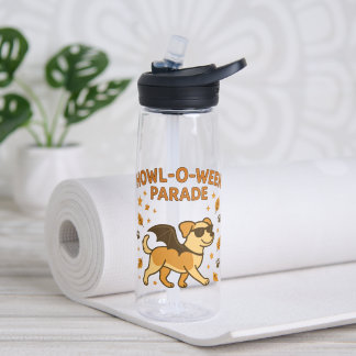 Botella De Agua Desfile de Howl-O-Ween Perro Halloween Divertido A